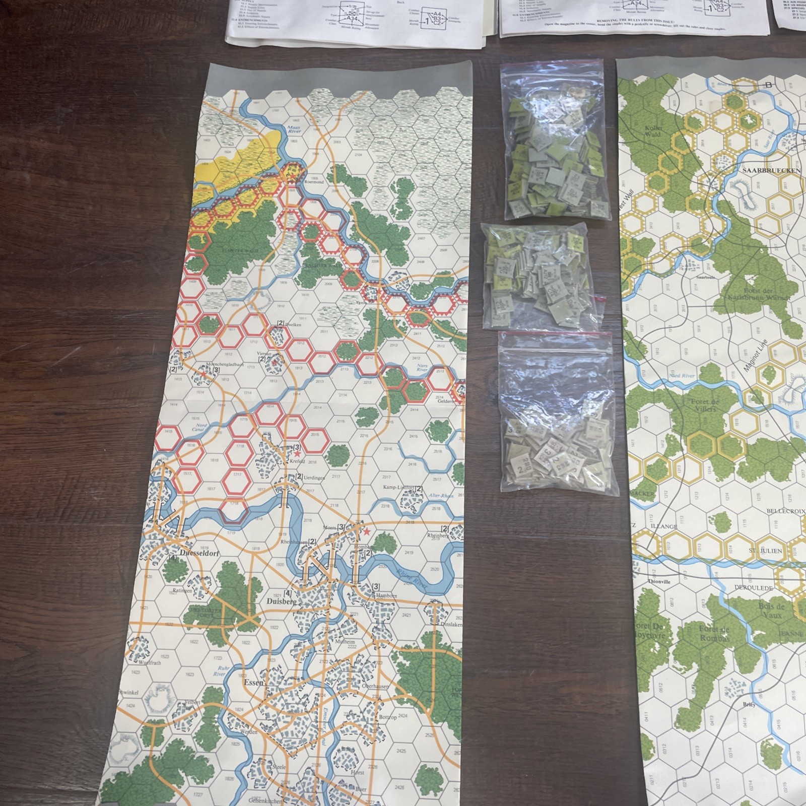 SPI War Game 1979 VICTORY IN THE WEST OPERATION GRENADE vol 1& 2 no box