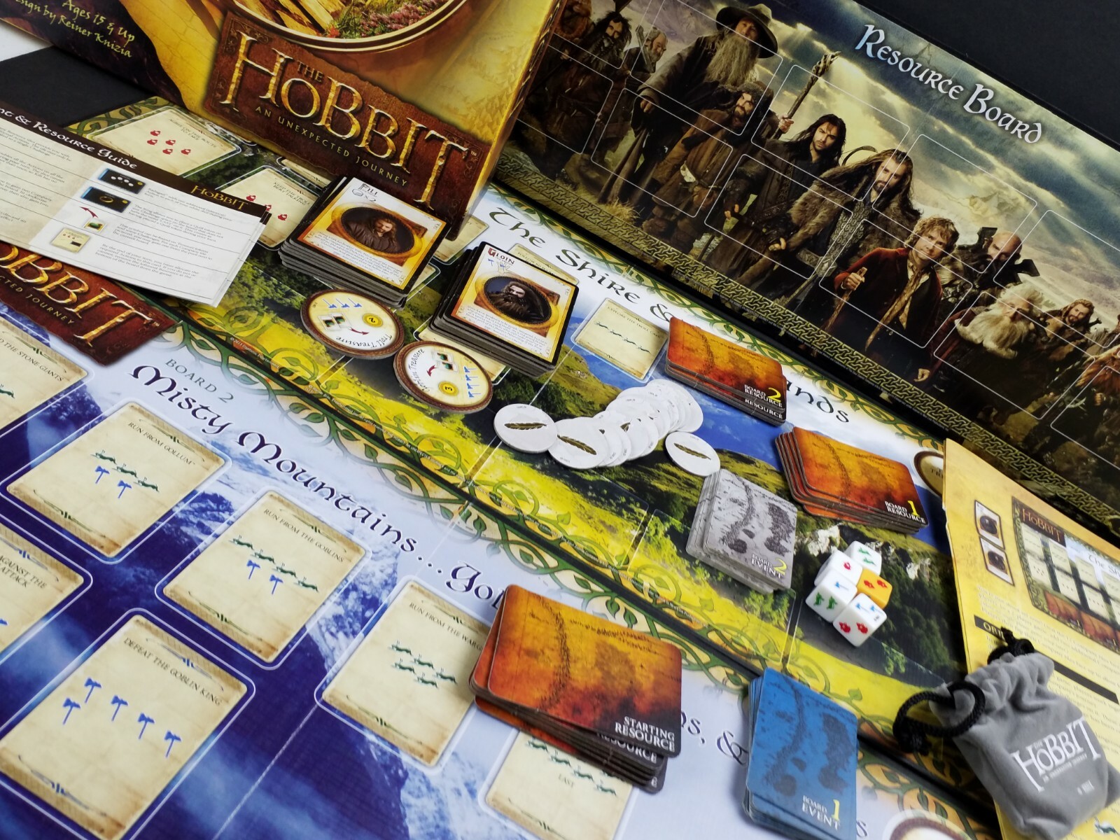 The Hobbit An Unexpected Journey Board Game 1-4 Players Family Fun Complete