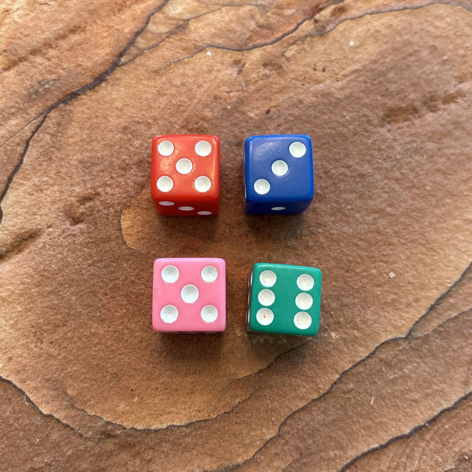 Left Right Center Game Dice And Colored Dice Lot Of 7