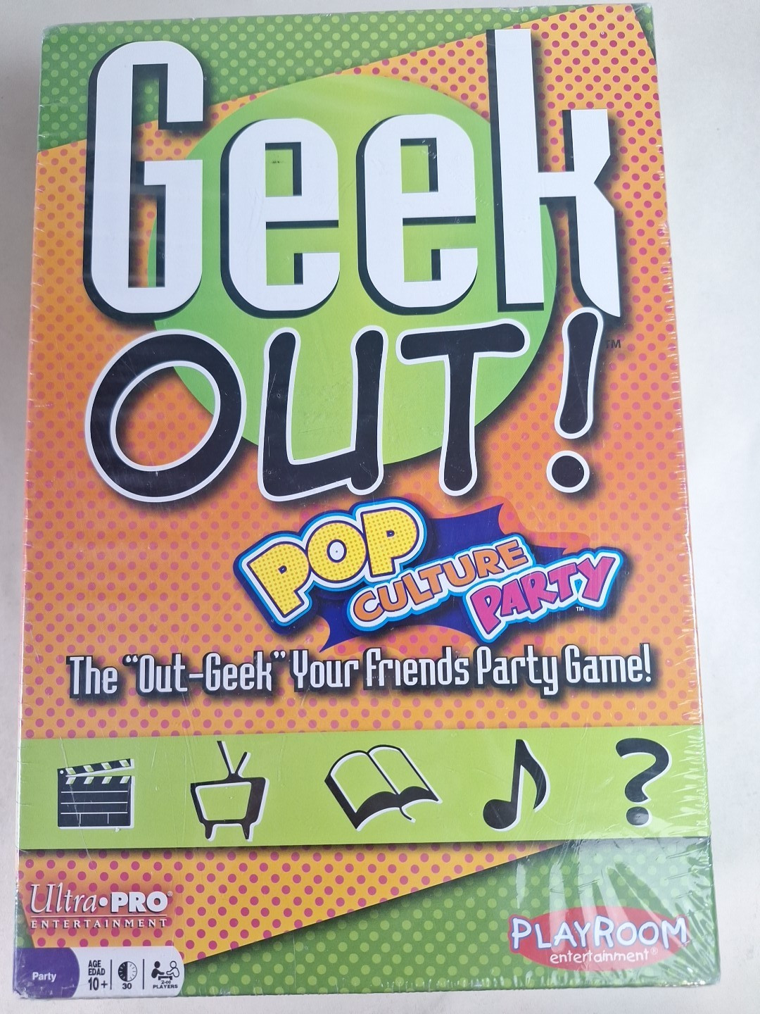 Geek Out Pop Culture 2014 Party Game Night Playroom Brand New Sealed