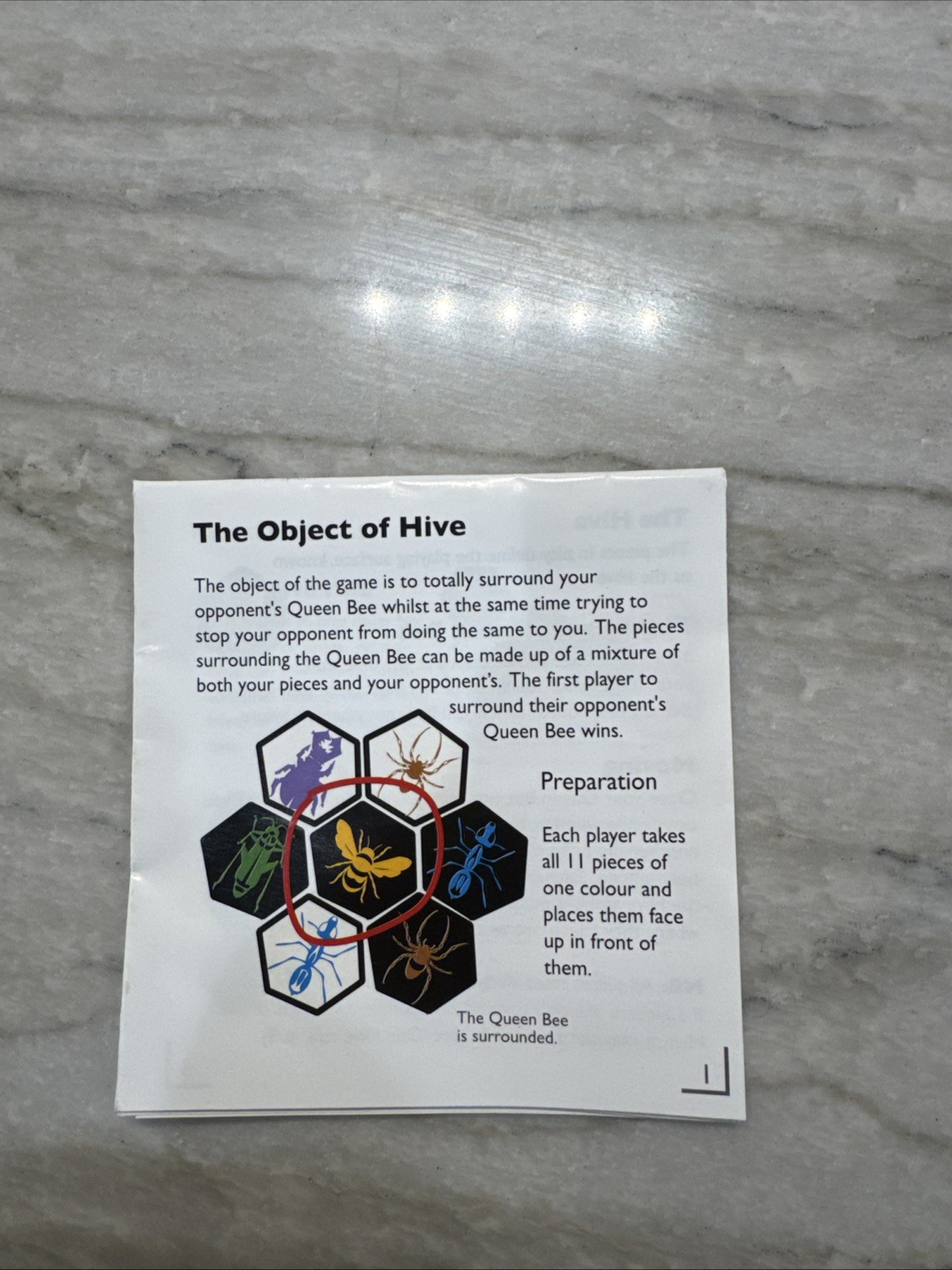 Hive Board Game by John Yianni Smart Zone Games Complete Bag Tiles Instructions