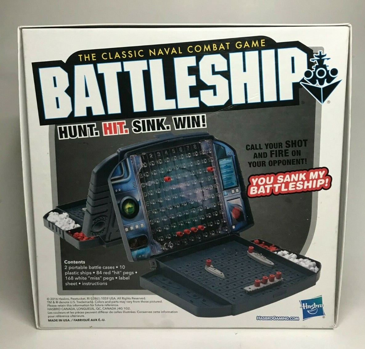 Hasbro Battleship Classic Naval Strategy Board Game Combat Complete (2016)