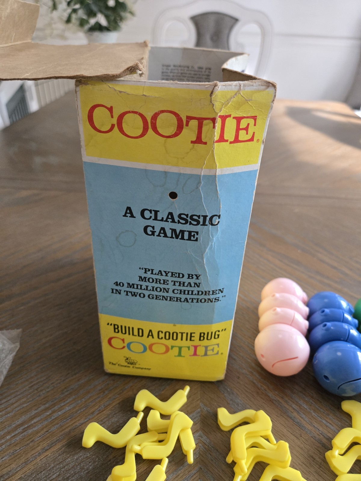 Vintage 1972 Schaper Cootie Game No. 200 B Original Box