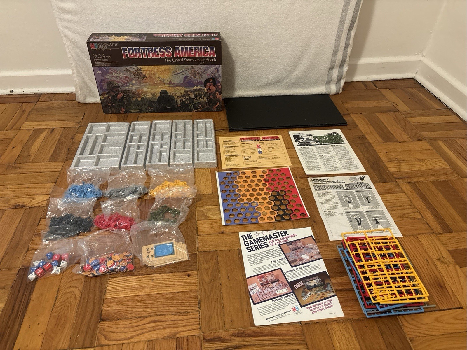 Vintage 1986 Fortress America Game Board Game Milton Bradley Complete GAMEMASTER