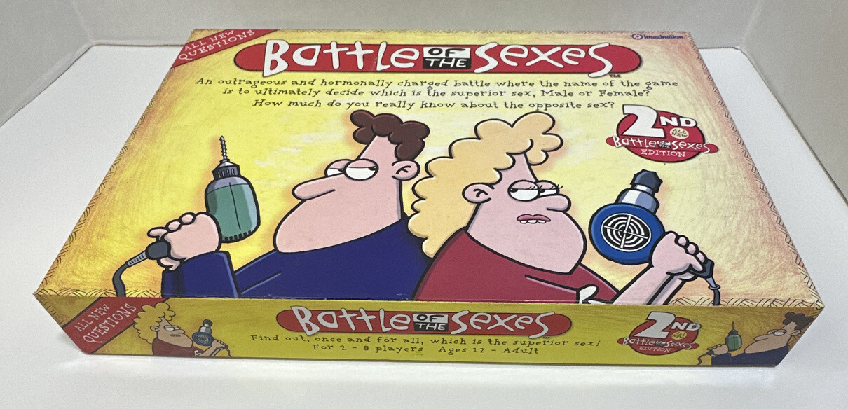 Battle of the Sexes 2nd Edition Board Game Verified Complete Good Condition