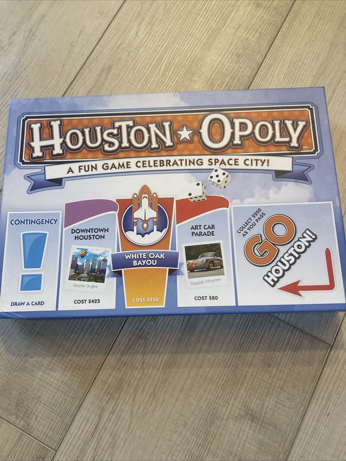 Houston Opoly Board Game Late for the Sky