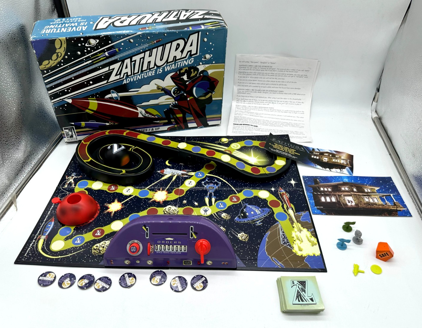 VTG Zathura Game Pressman (2005) With Movie Promo Flyer – Missing 1 Piece (READ)