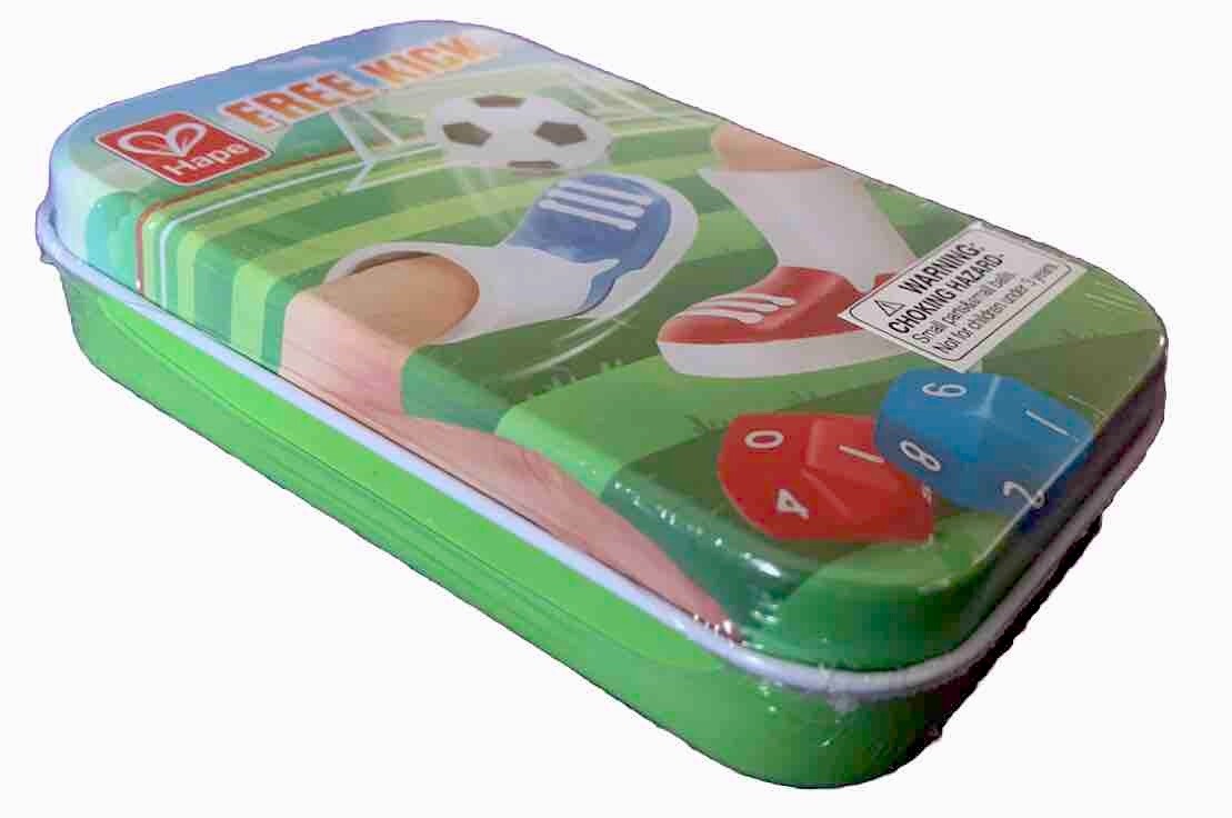 NEW! ⚽️ Hape E0475 FREE KICK Tabletop Soccer Finger Football Game Play Set
