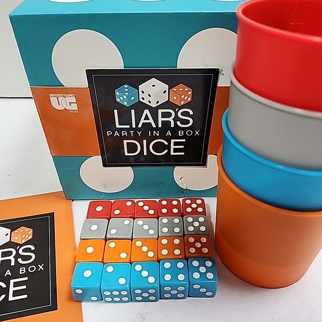 Liar’s Dice Dice Game – Party In A Box – Complete Set