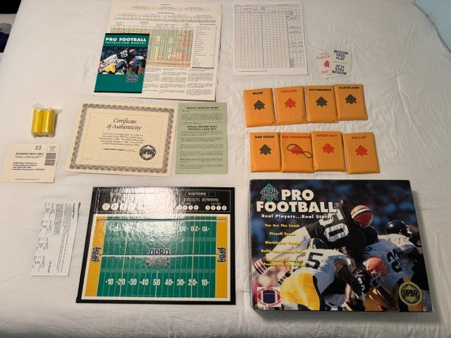 APBA Pro Football 1995 Vintage Board Game Complete Set w Cards #01005 of 12000