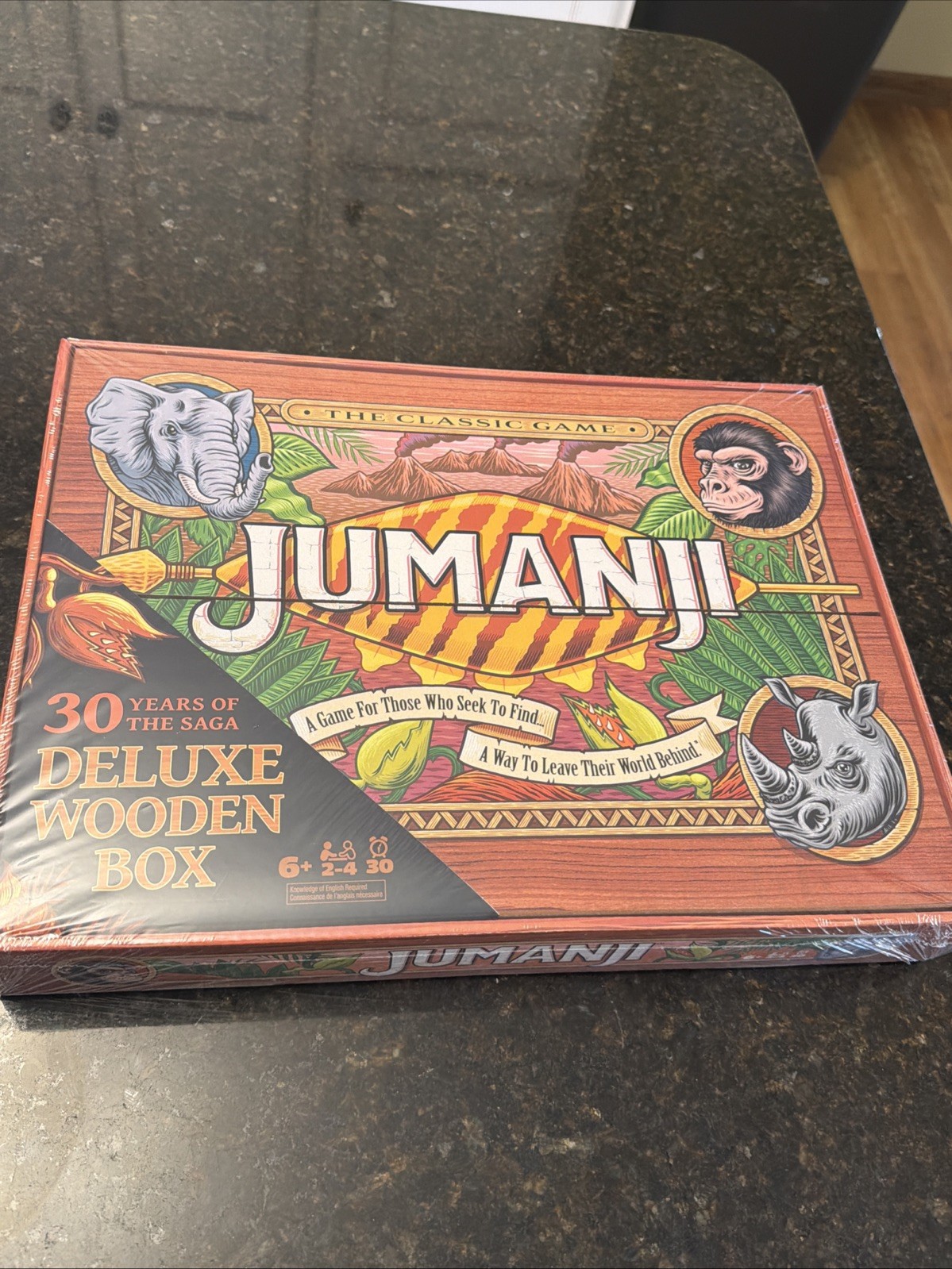 NEW AND SEALED Jumanji 30 Years Game in a Real Wooden Box