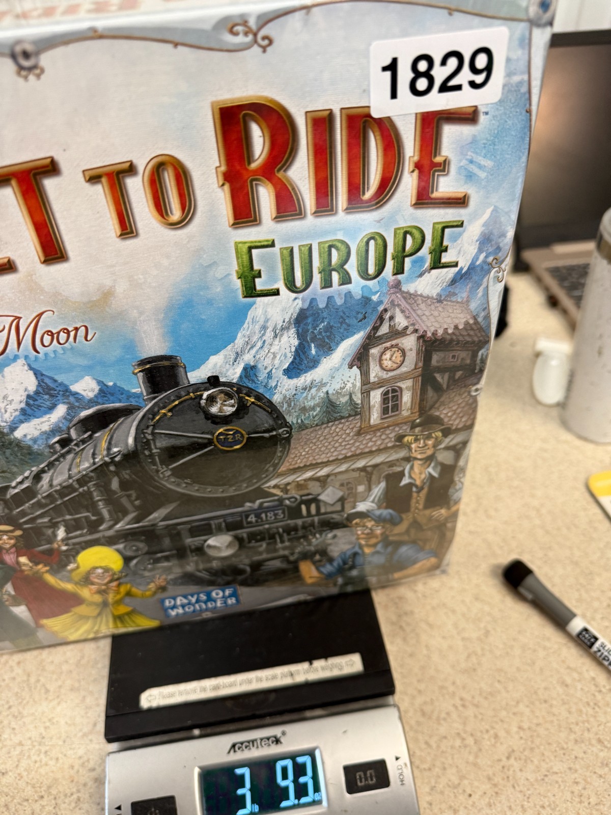 Ticket to Ride Europe Board Game Sealed Days of Wonder Alan R Moon Train Game