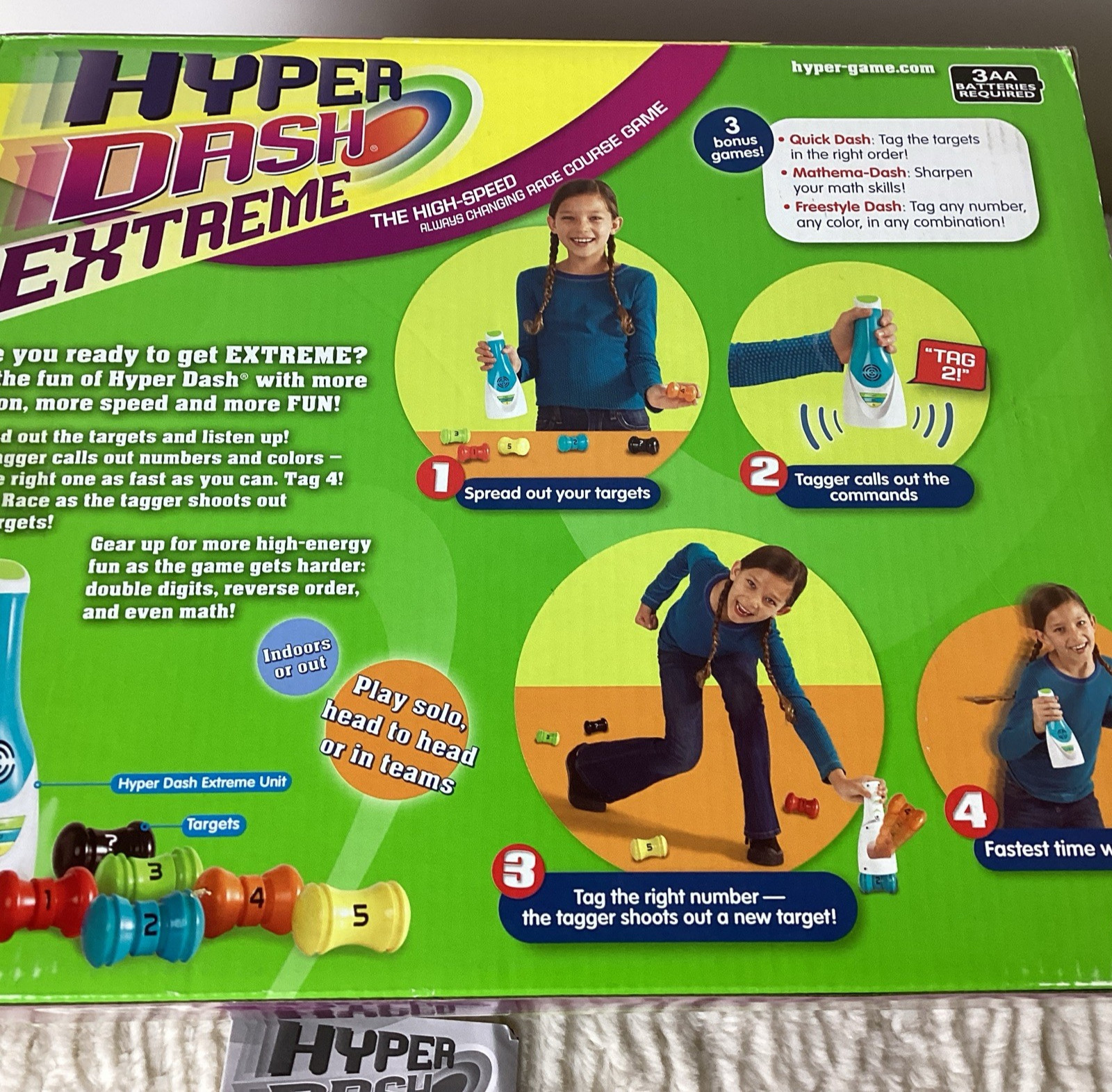 Wild Planet Hyper Dash Extreme Game Tested and Working 1-6 Players Active Fun