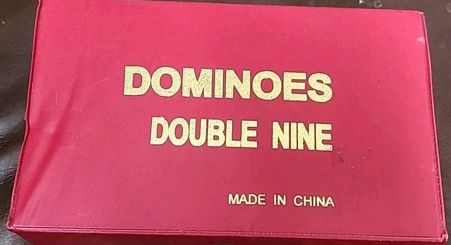Games Double Nine Dominoes With Spinners – Ivory Tiles, Thick Size