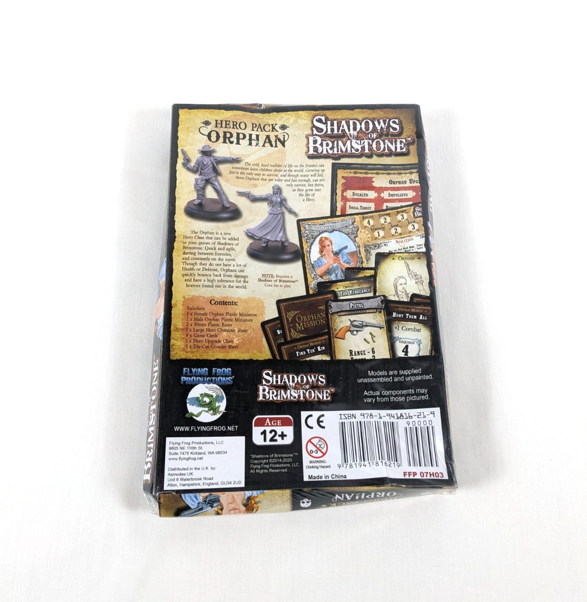 SHADOWS OF BRIMSTONE Board Game ORPHAN HERO PACK Expansion NEW IN SHRINK