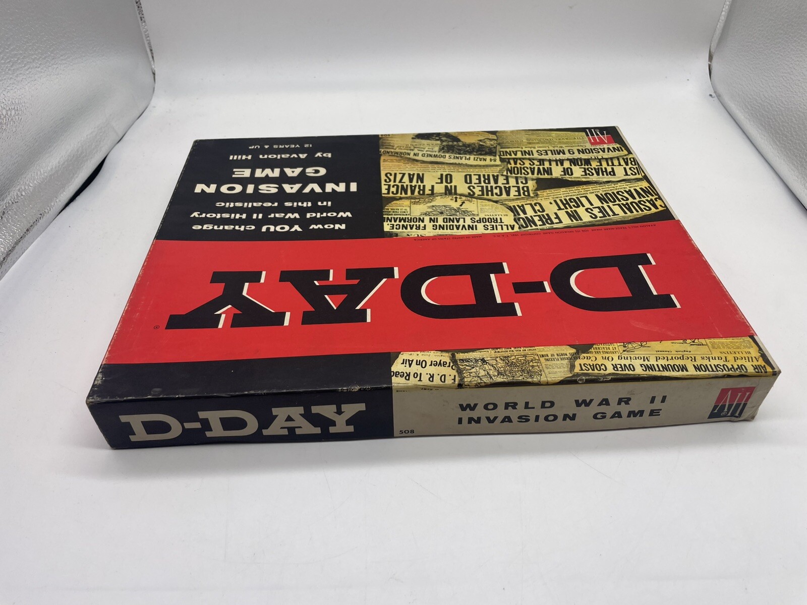 1961 D-Day World War II Invasion Board Game #508 Avalon Hill WWII Complete