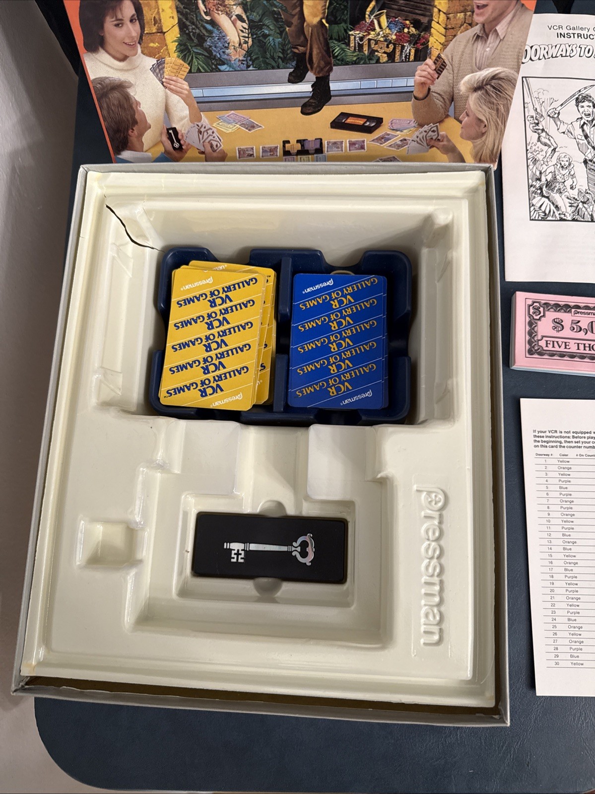 Doorways to Adventure VCR VHS Game Pressman Toys 1986 100% COMPLETE!