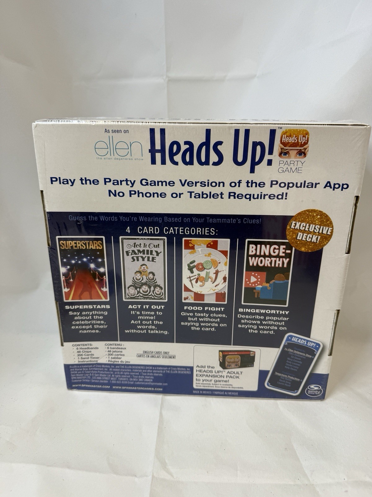 Heads Up Party Game 3rd Edition Word Guessing Game for Family and Kids 8+