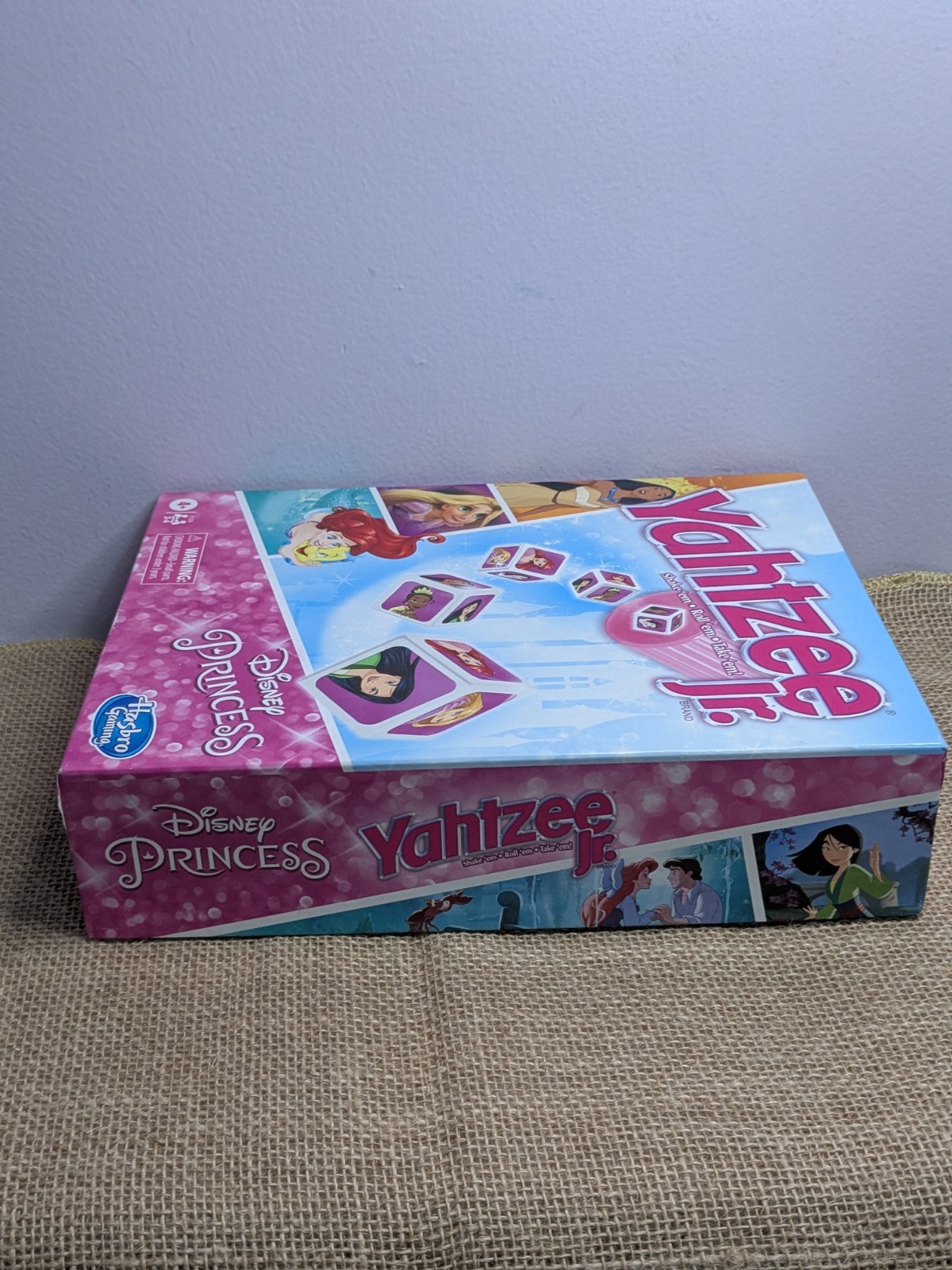 Yahtzee Jr – Disney Princess – Hasbro Dice Game Complete Ariel Tiana Rapunzel