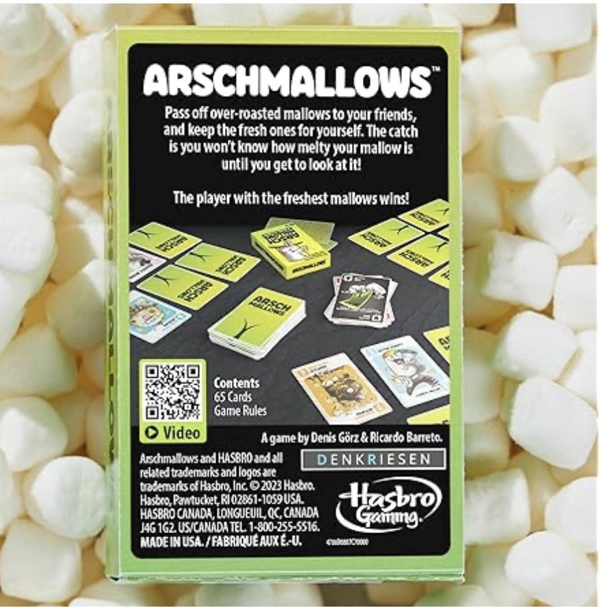 Hasbro Gaming Arschmallows Card Game Strategy Party 2 to 6 Players | Ages 13+