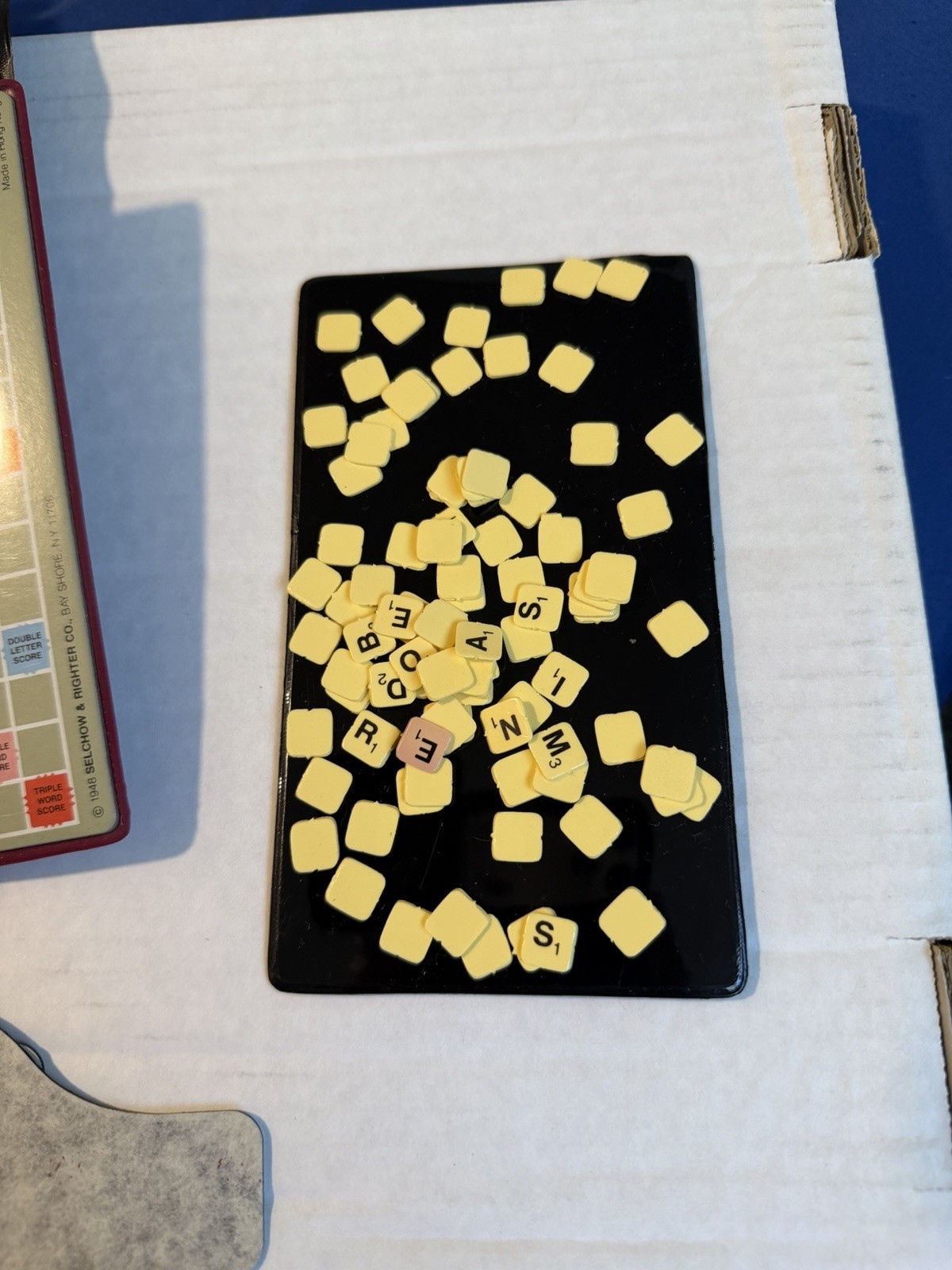 Scrabble Crossword Game Pocket Edition Travel Size 1978 Complete W/Box, Used
