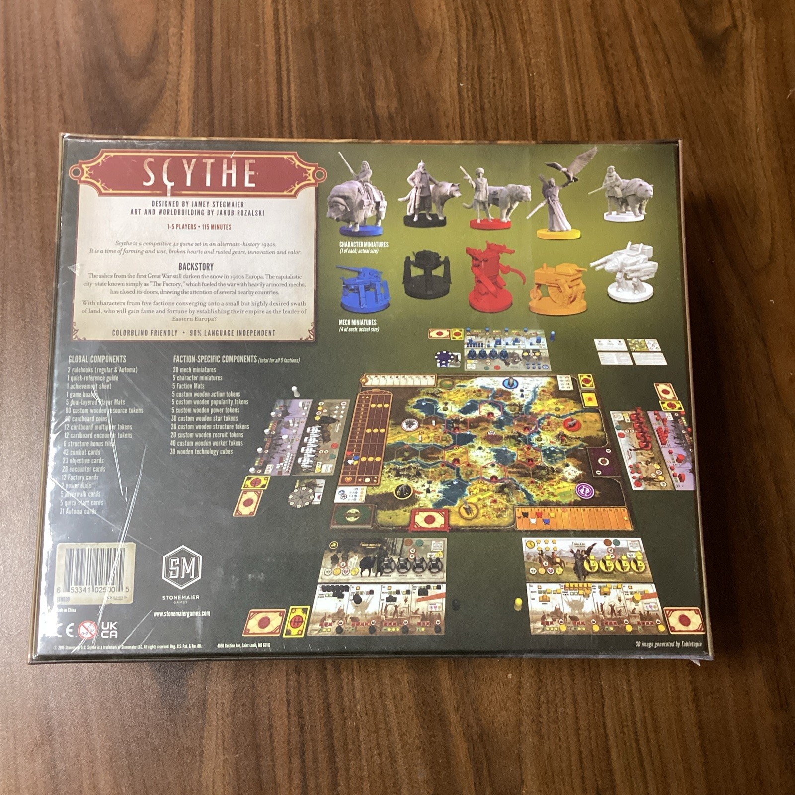 Stonemaier Games Scythe Board Game 1-5 Players 14+ 115 Min