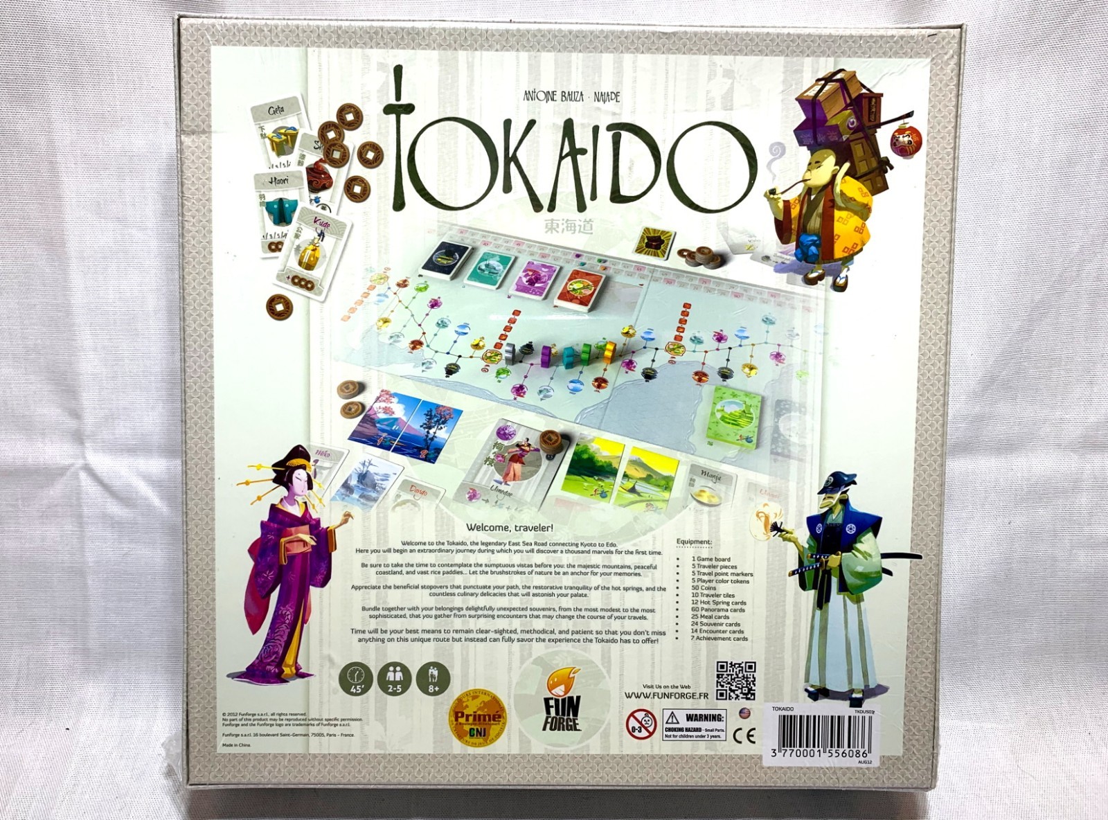 New Sealed TOKAIDO Asian Travel Board Game by Antoine Bauza 2012 Fun Forge