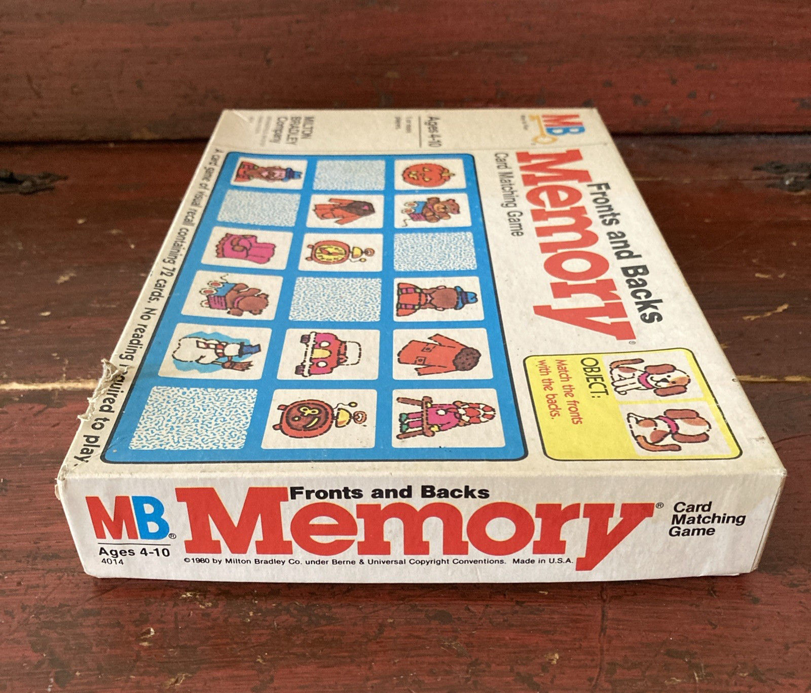 Vintage 1980 Memory Matching Card Game FRONTS And BACKS Complete All 72 Cards