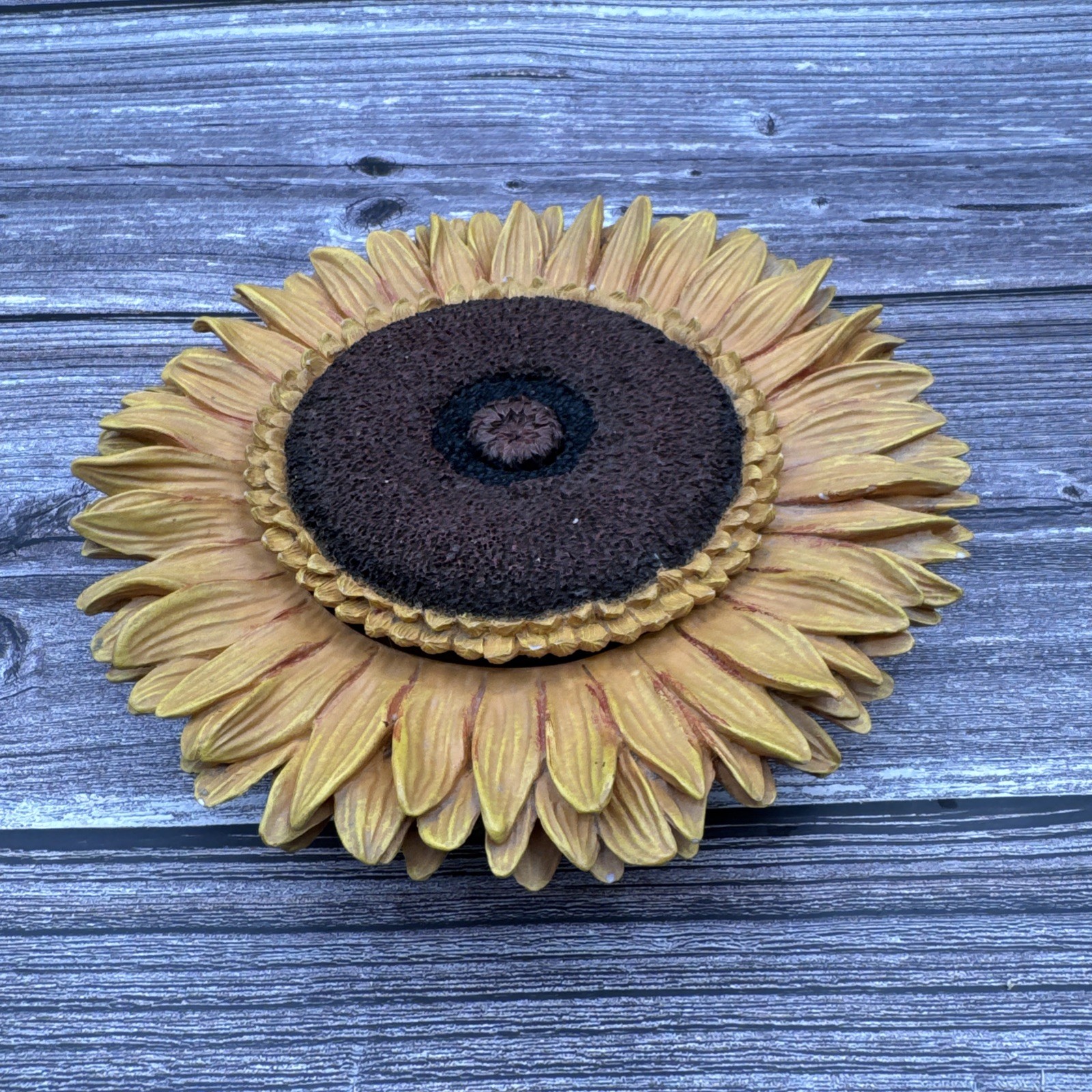 Vintage Van Gogh Sunflower Garden Tick Tac Toe Game Rare HTF Resin