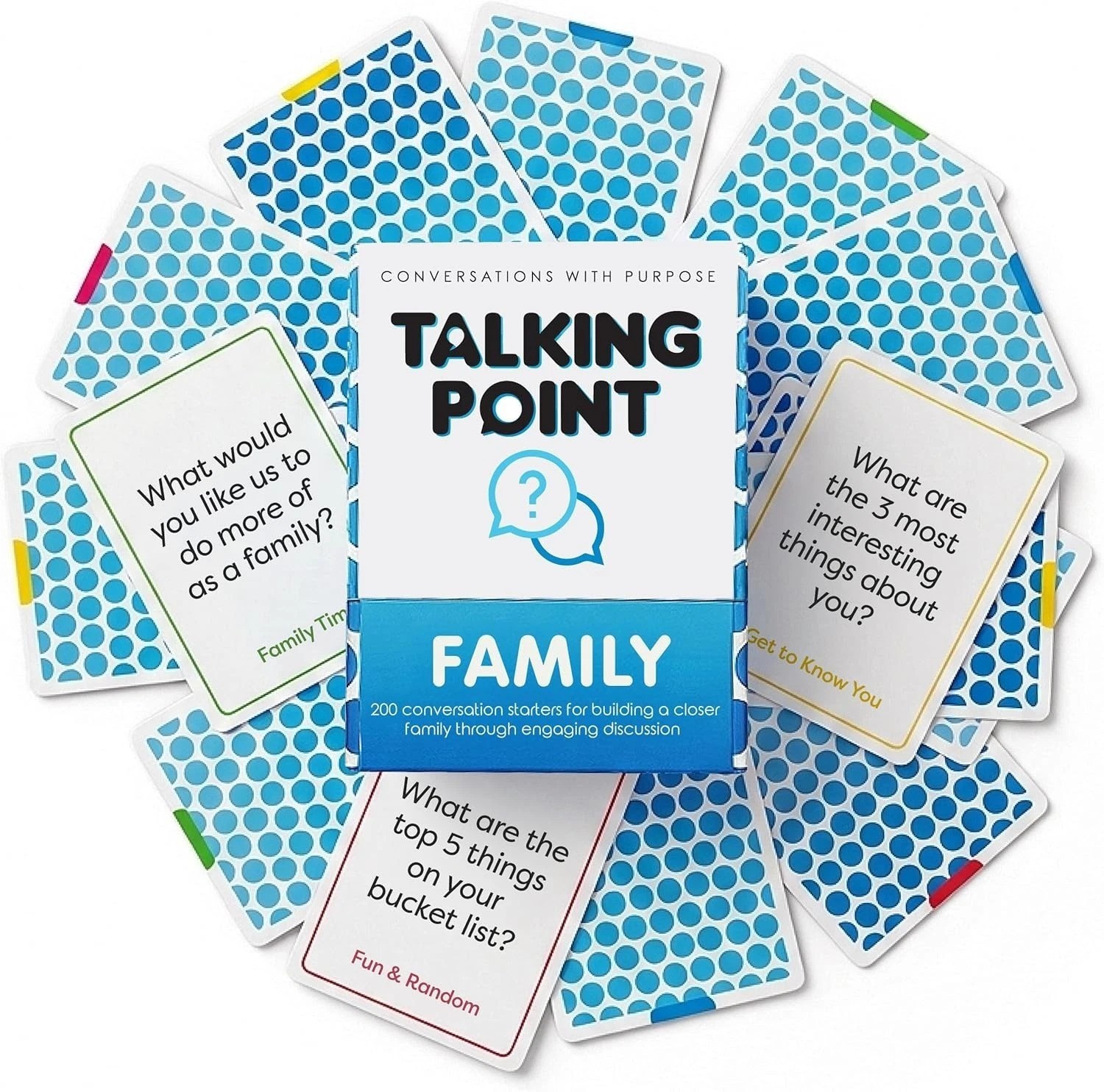 200 Family Conversation Cards for Kids & Adults – Put Down the Phones & Conne…