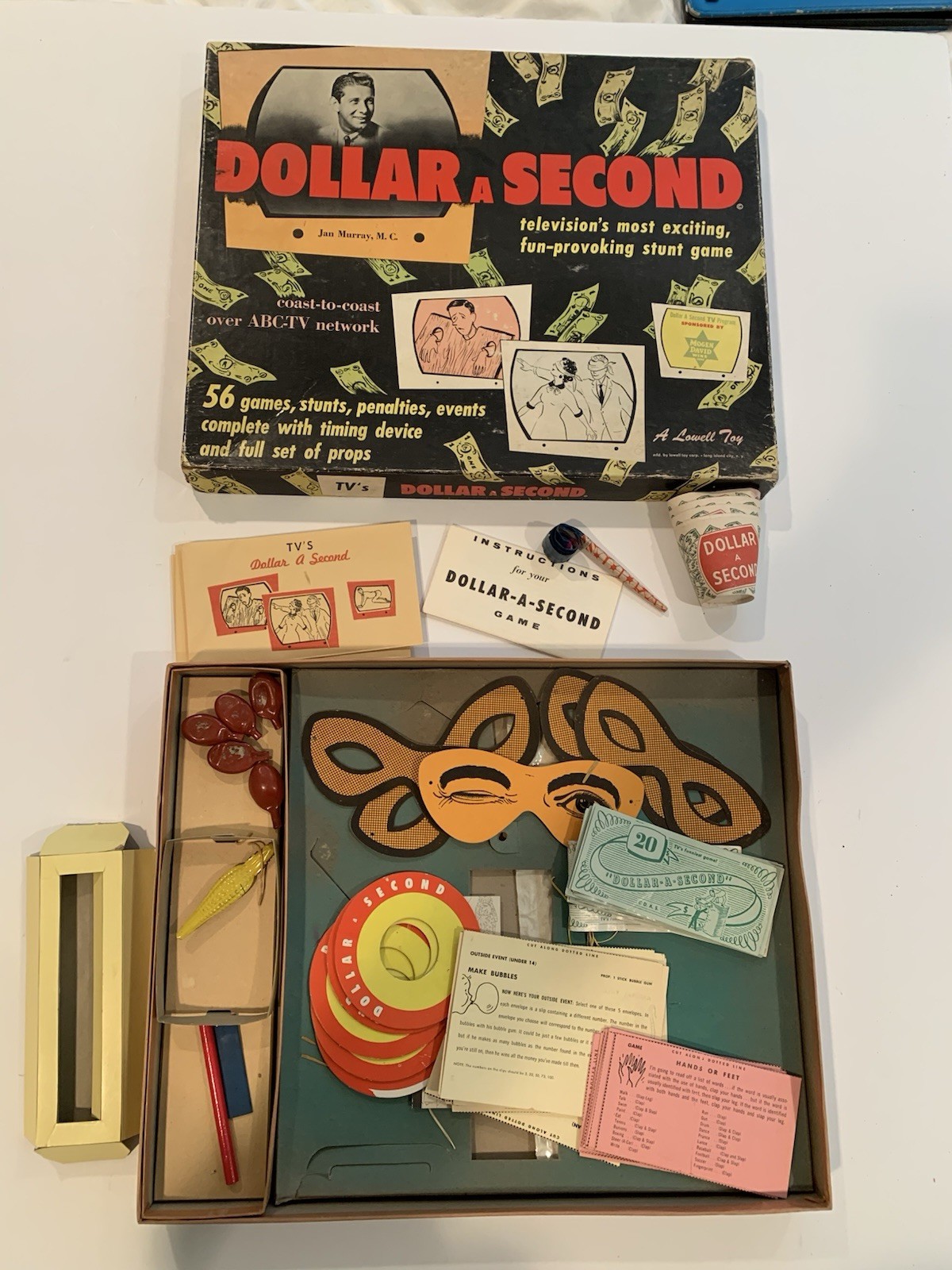 Lowell Toys Boardgame Dollar A Second Game