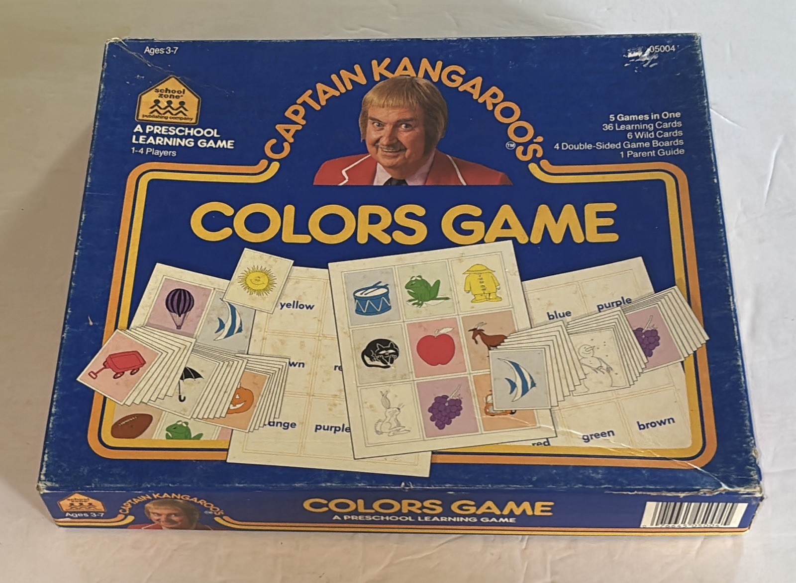 Vintage Captain Kangaroo Preschool 1987 School Zone Complete Colors Game