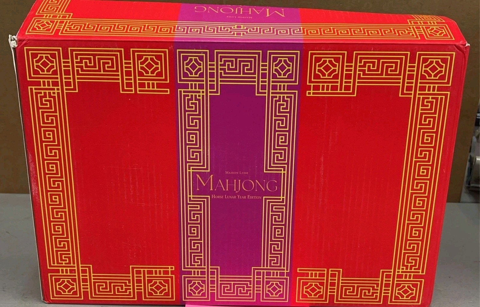 Deluxe Acrylic Horse Lunar Year Edition Mahjong Starter Kit