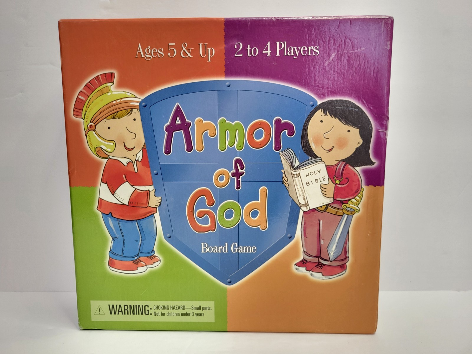 Armor of God Board Game 2-4 Players Ages 5+ Church Bible Youth Activity COMPLETE