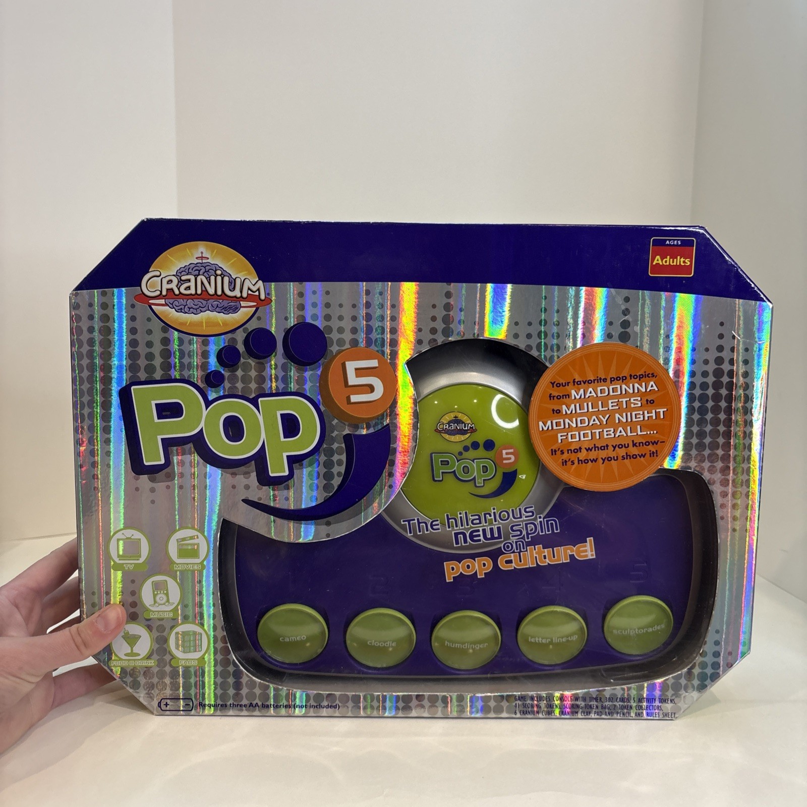 Cranium Pop 5 Adult Pop Culture Trivia Console Board Game ~ new opened box