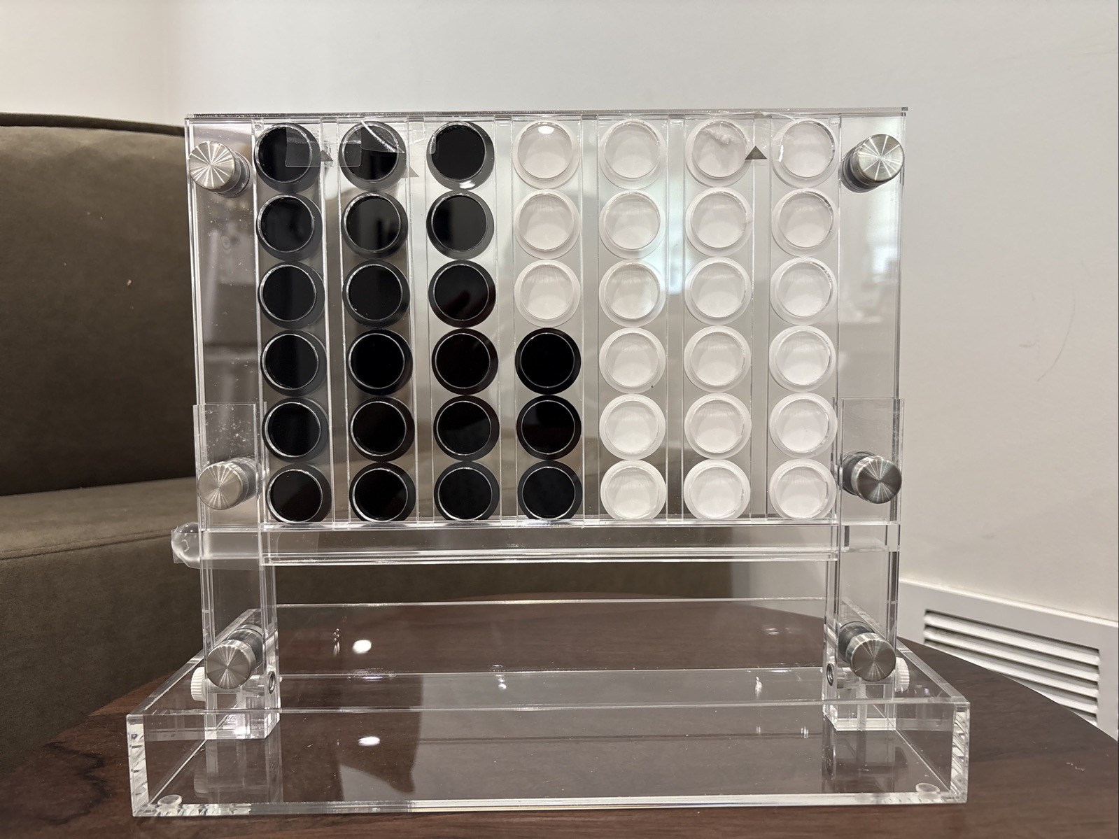 Connect Four Acrylic Table Top Luxurious Game Perfect For Coffee Table Decor