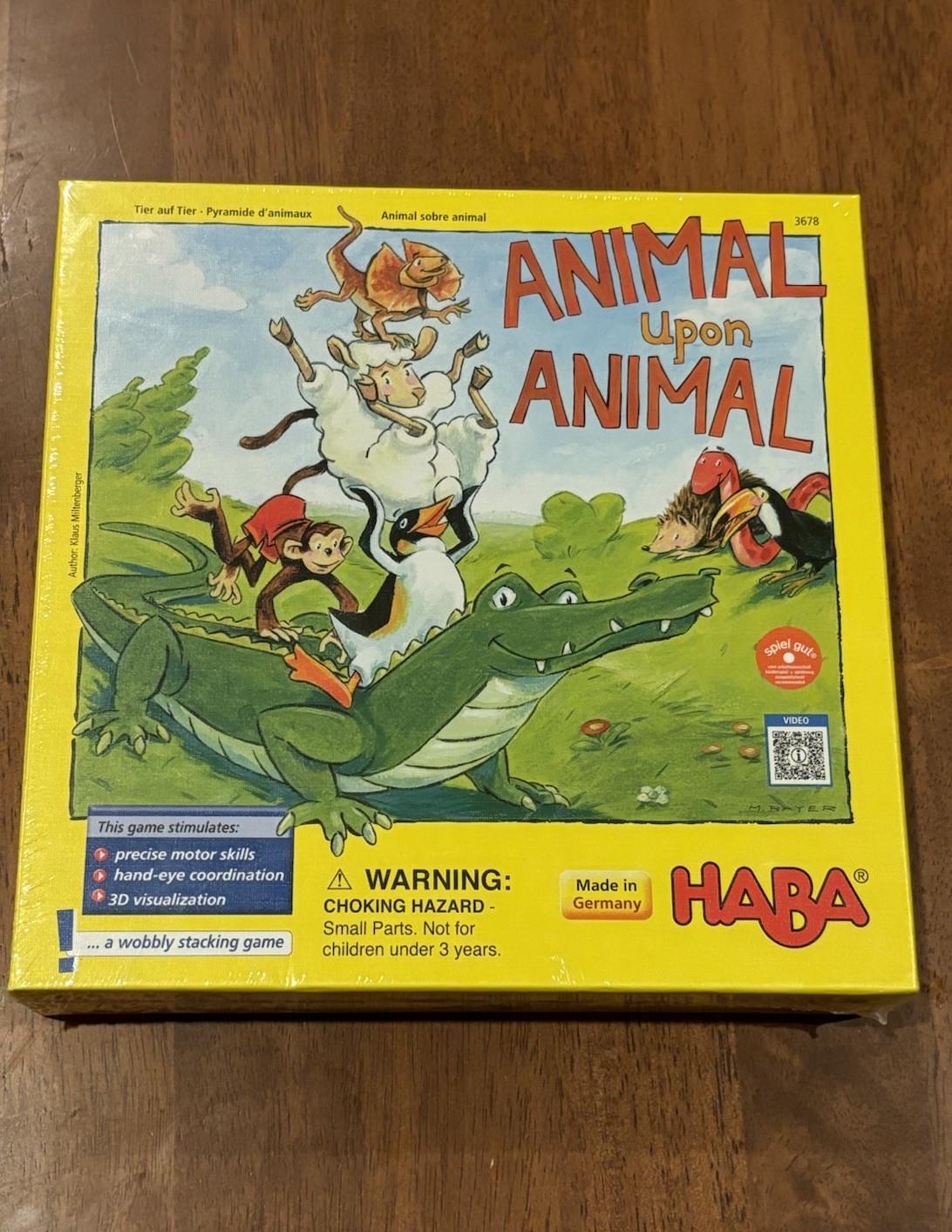 Animal Upon Animal HABA 3678 Factory Sealed Kids Stacking Game Made in Germany