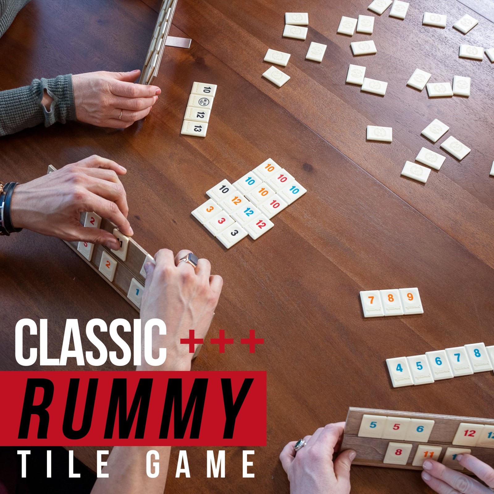 Front Porch Classics, Rummikub Vintage Edition in AllWood Storage Case with 4…