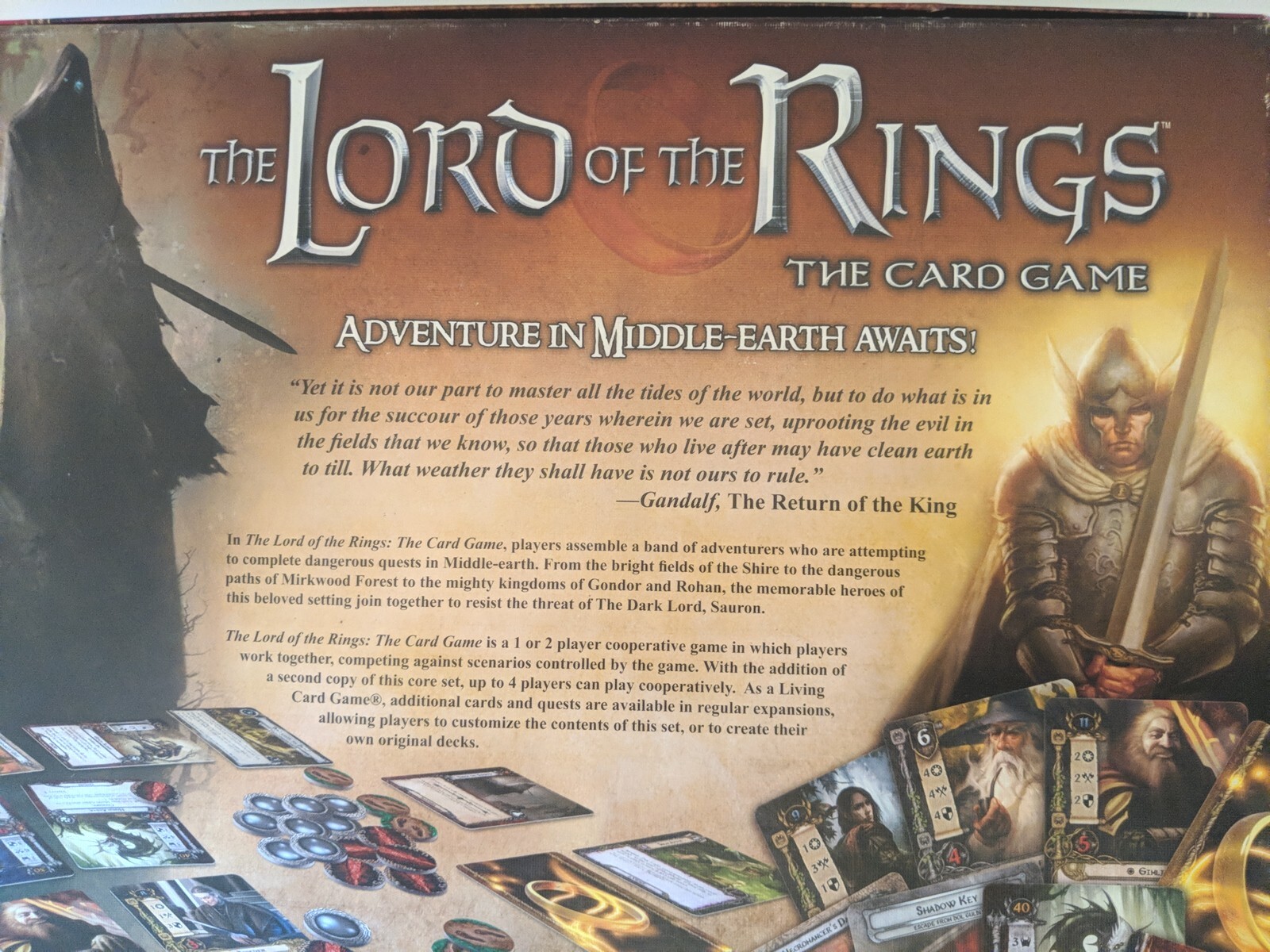 Lord Of The Rings The Card Game 2010 J.J.R. Tolkien 1-2 Players Complete 🆓 Ship