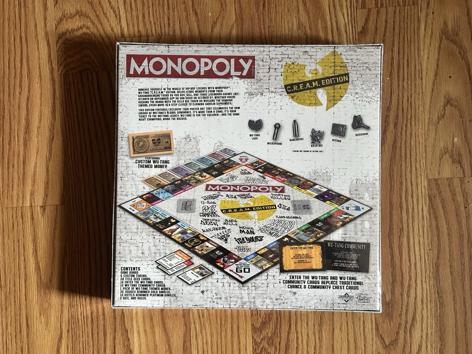 Wu Tang Clan MONOPOLY Board Game Cream (C.R.E.A.M. Edition) New Sealed!
