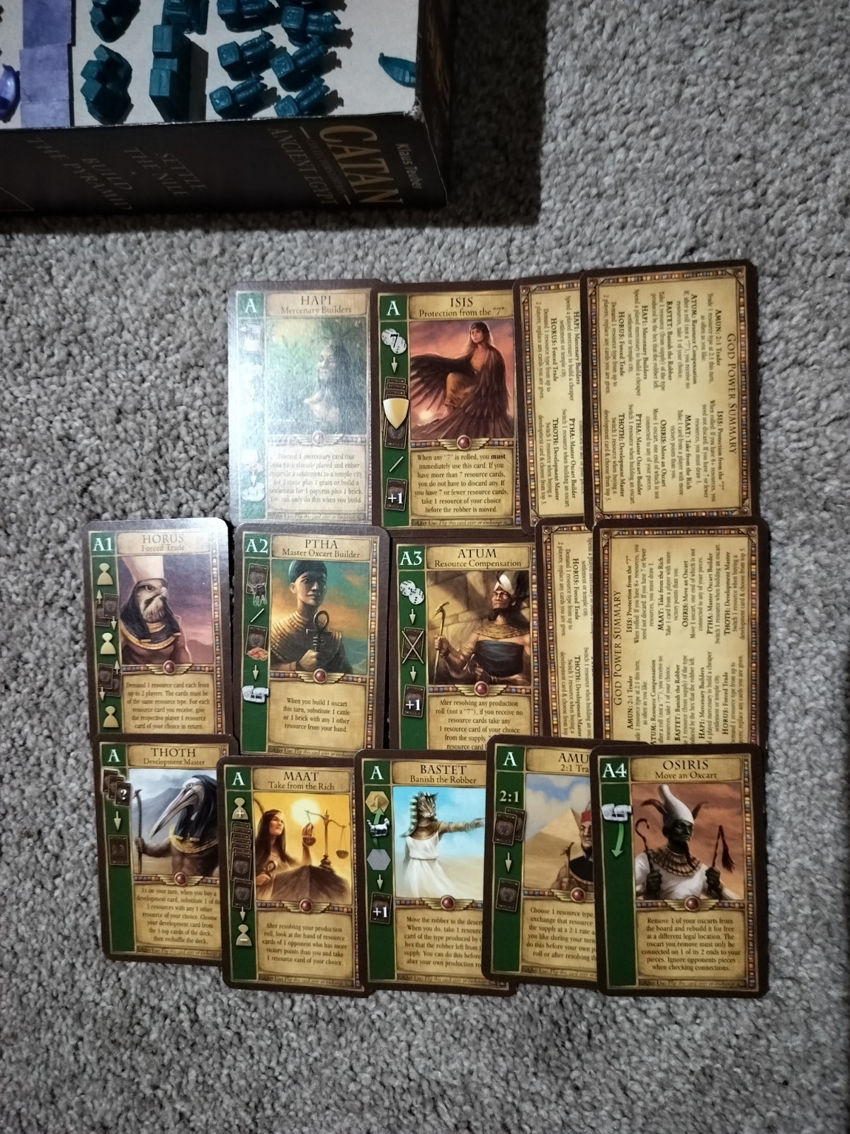 Catan Ancient Egypt Collectors Edition Mayfair Board Game Complete