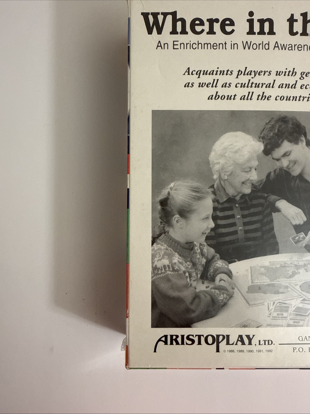 Where In The World Board Game (Vintage – 1986 Aristoplay) BRAND NEW