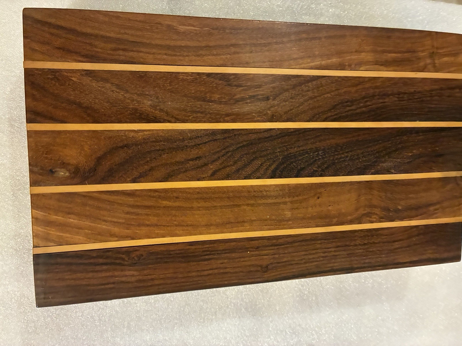 Wooden Inlaid Backgammon Set Travel Size, 12” X 7” Case