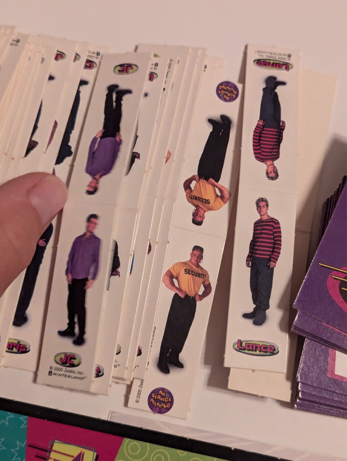 NSYNC Backstage Pass Board Game Patch Games 2000 PIECES ONLY – See Video