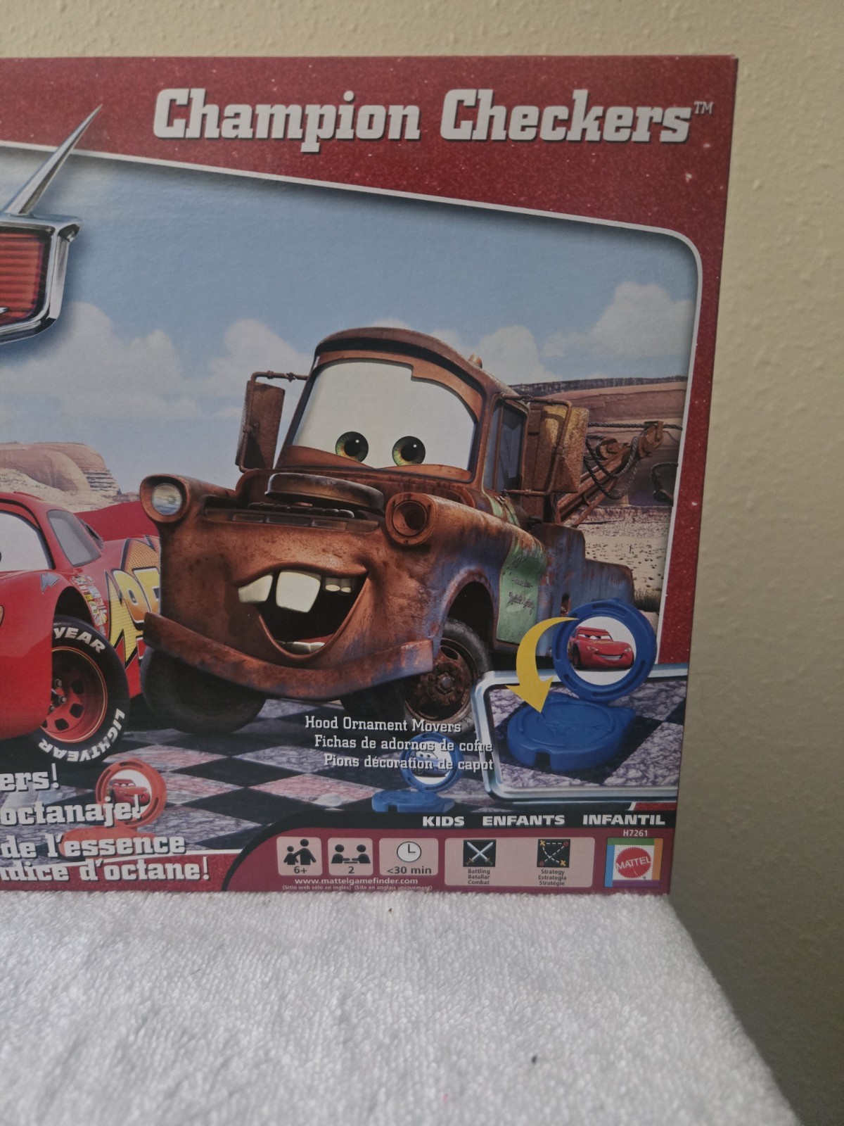 Disney ’06 Pixar Cars Champion Checkers Board Game(2) By Mattel Brand New In Box