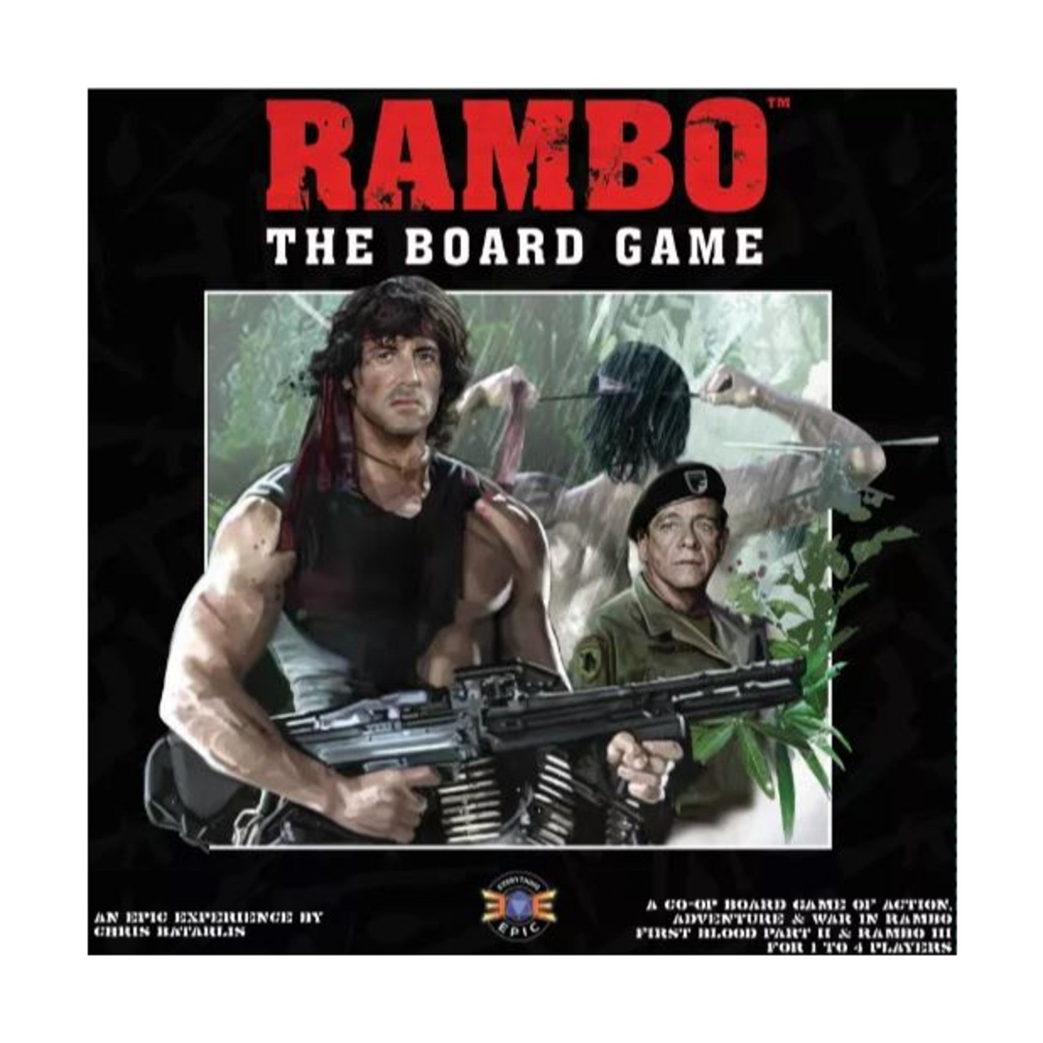 Everything Epic Board Game Rambo – The Board Game Box EX/NM