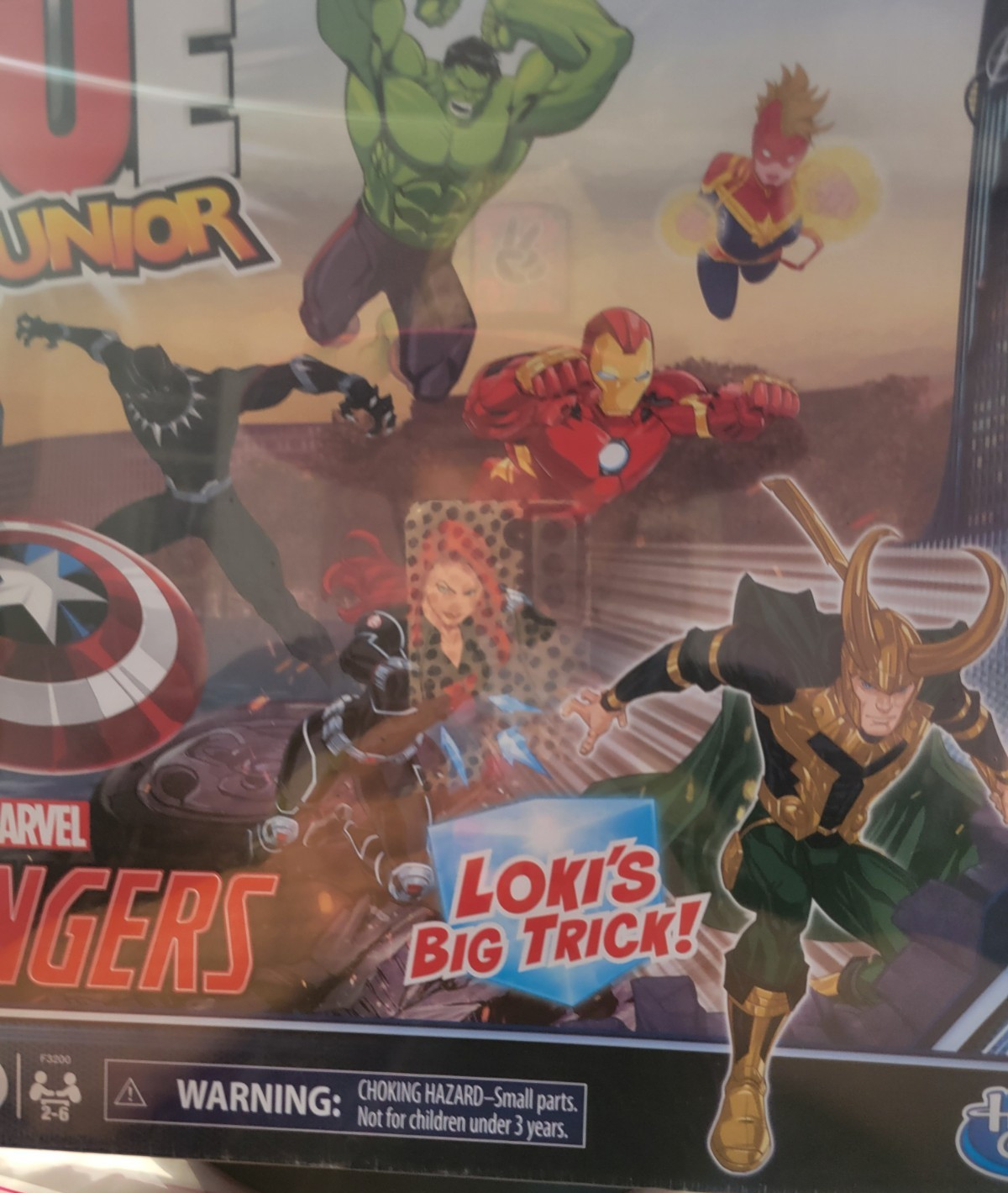 Hasbro Gaming Clue Junior MARVEL AVENGERS Board Game Loki’s Big Trick SEALED!