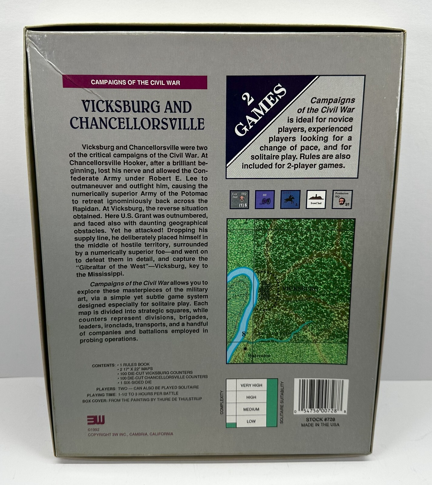 3W Campaigns of the Civil War Vicksburg and Chancellorsville *Unpunched*