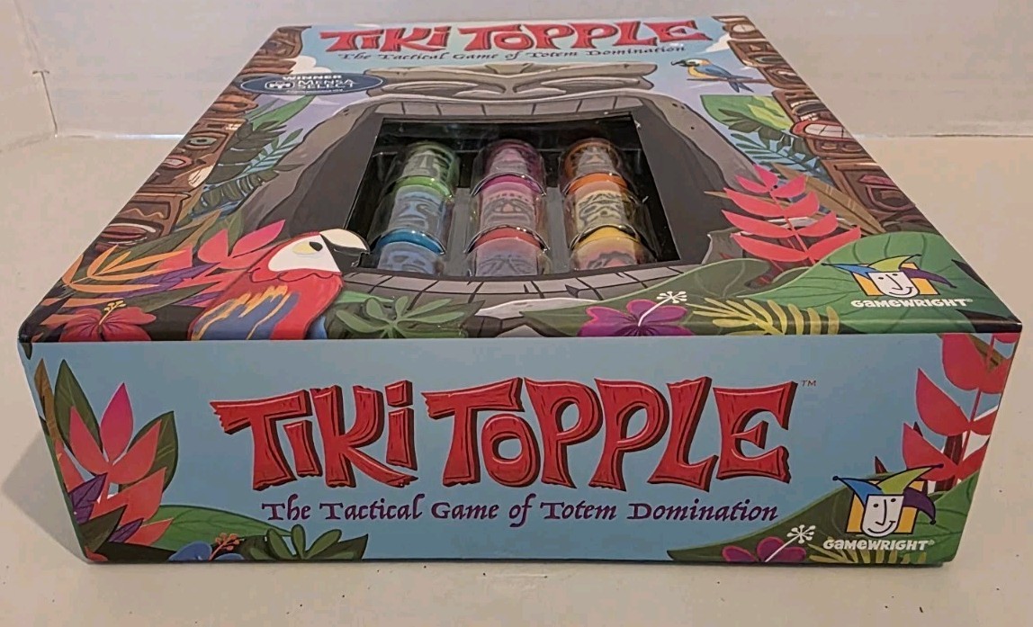 NEW Tiki Topple The Tactical Board Game Of Totem Domination by Gamewright
