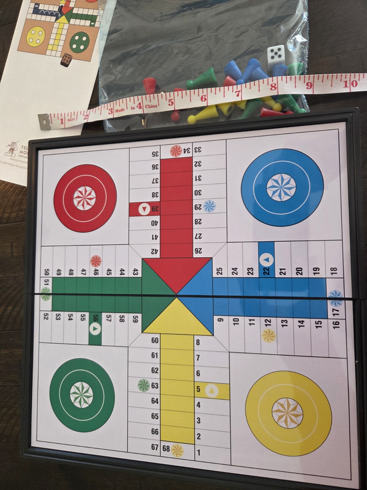 Magnetic Ludo Traditional Board Game 10×10 Folding Travel Game